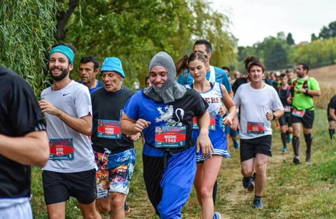 Les coureurs sont déguisés à Verfeil
