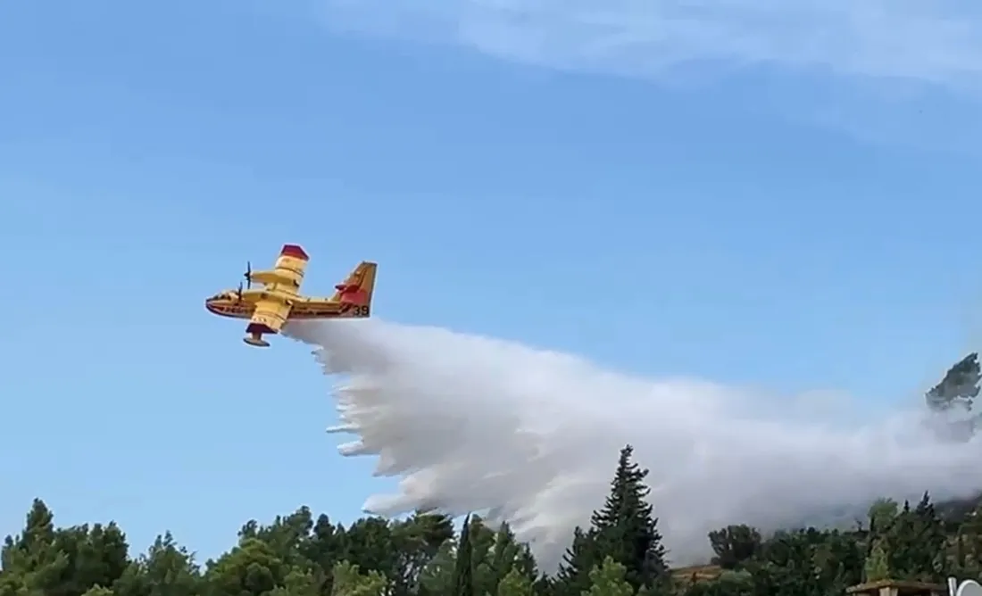 Plus de 300 pompiers, appuyés par dix moyens aériens, ont été mobilisés. 