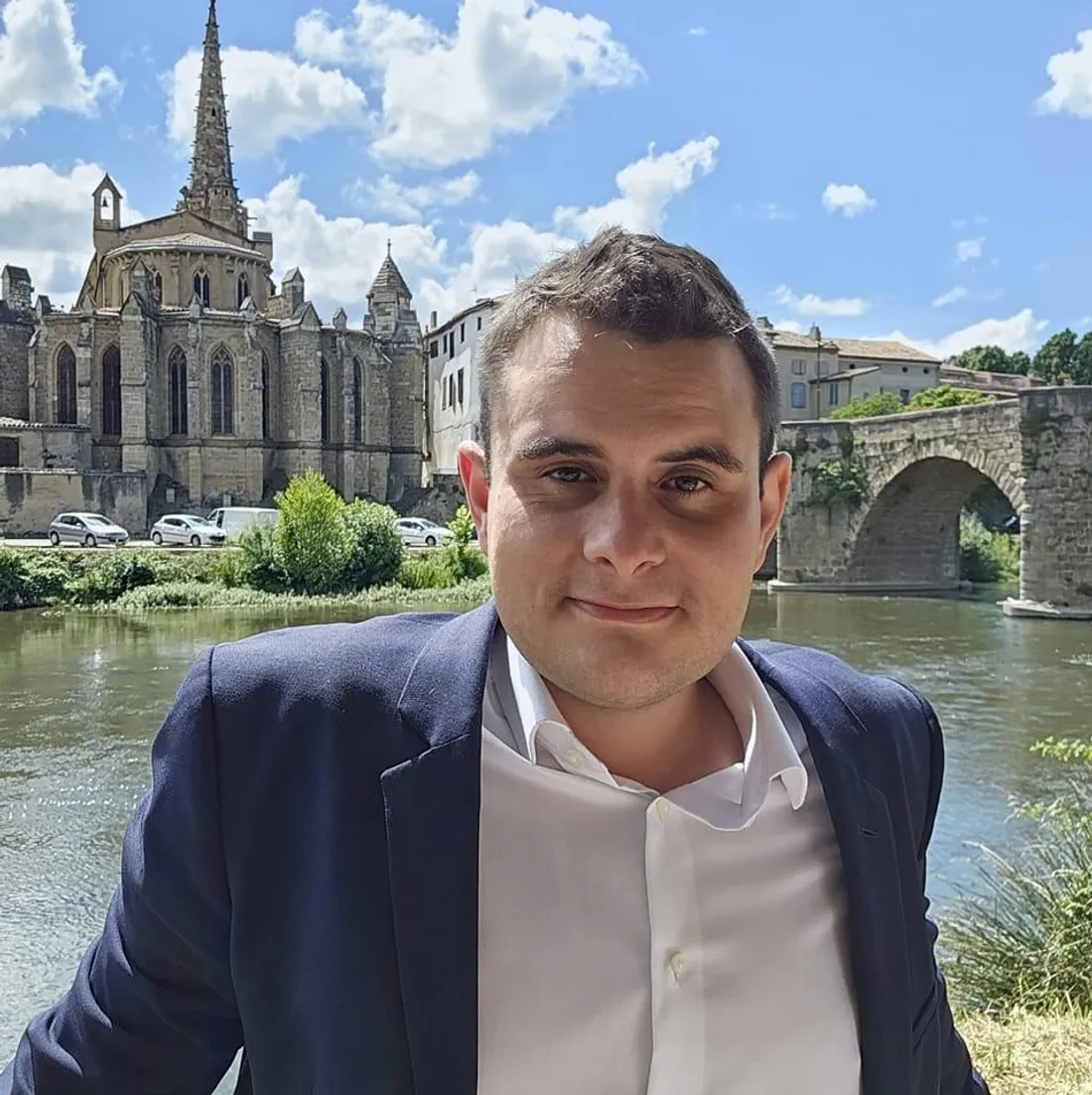 Maxime Bot de la liste Tous pour Limoux, candidat à la mairie 