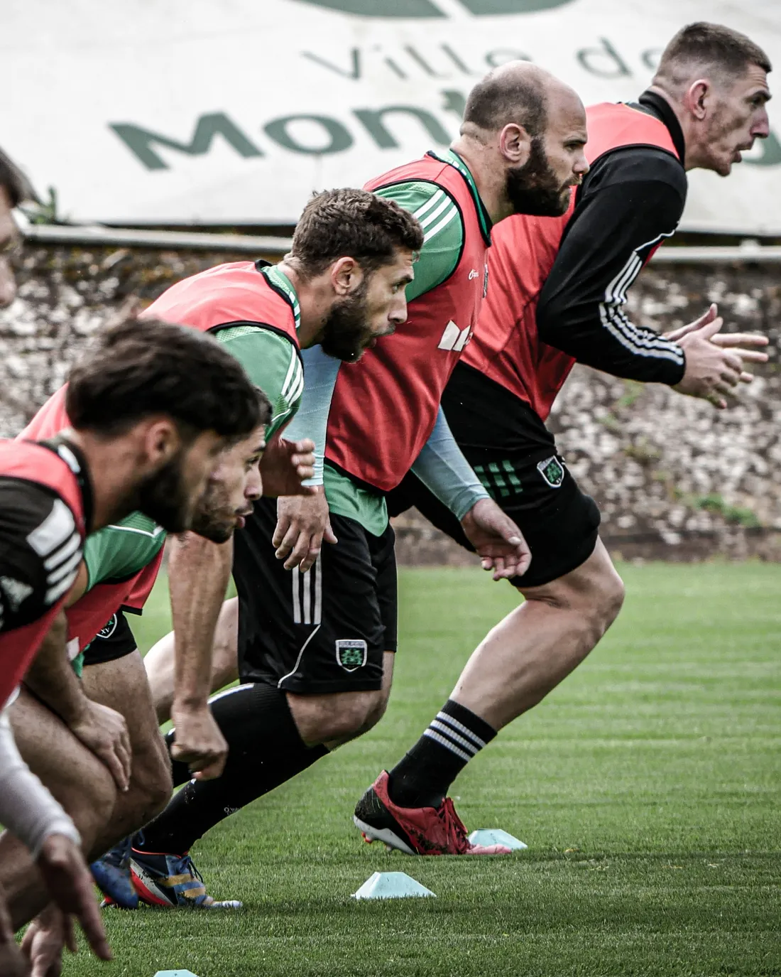 l'USM Sapiac en préparation de la rencontre face à Vannes