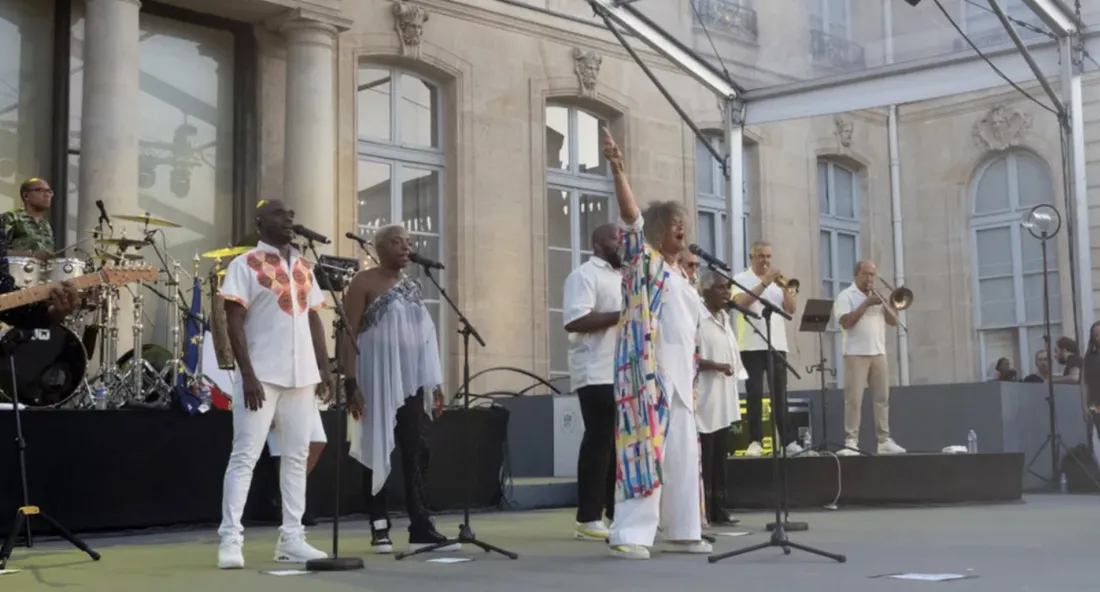  Le groupe Kassav’ à l’Élysée