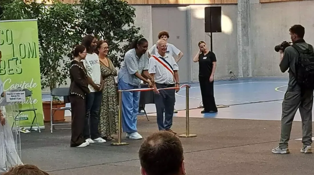 Inauguration d'un nouveau complexe sportif Marie-José Pérec