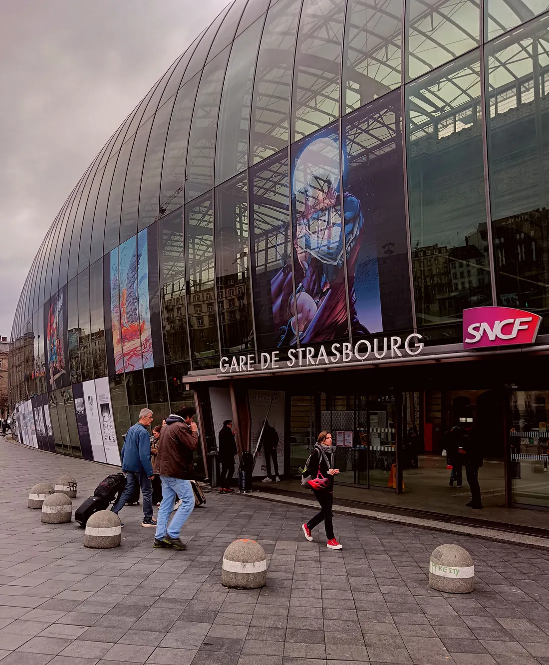 La gare a été choisie pour accueillir l'exposition.