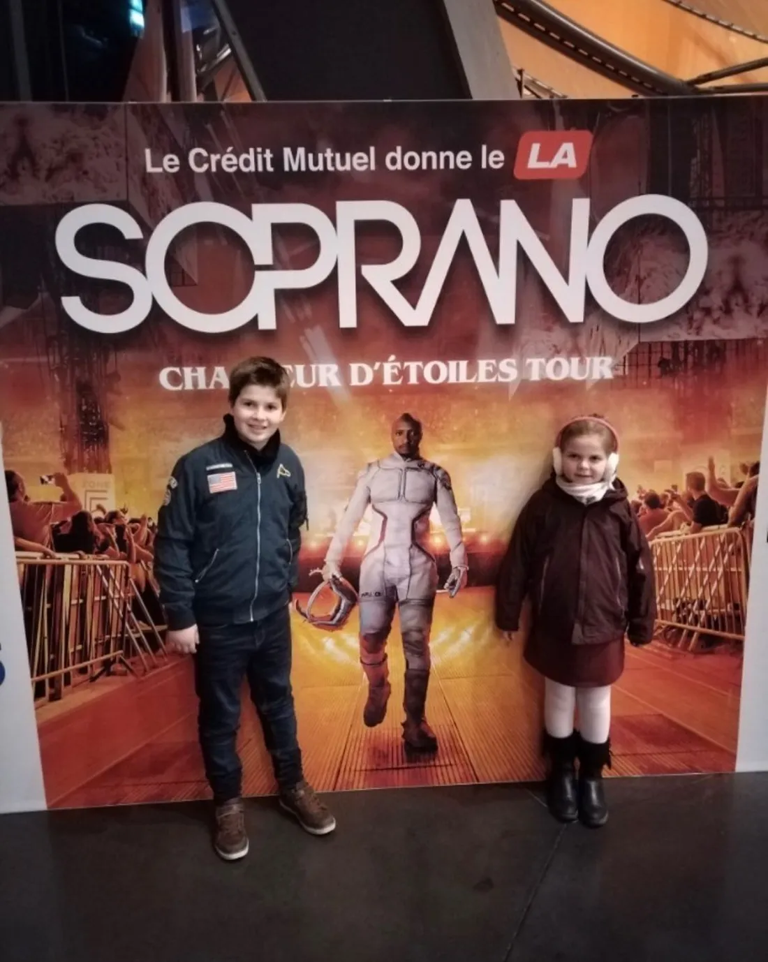 Milovan, 9 ans, et Lauryne, 7 ans, ont été à leur premier concert