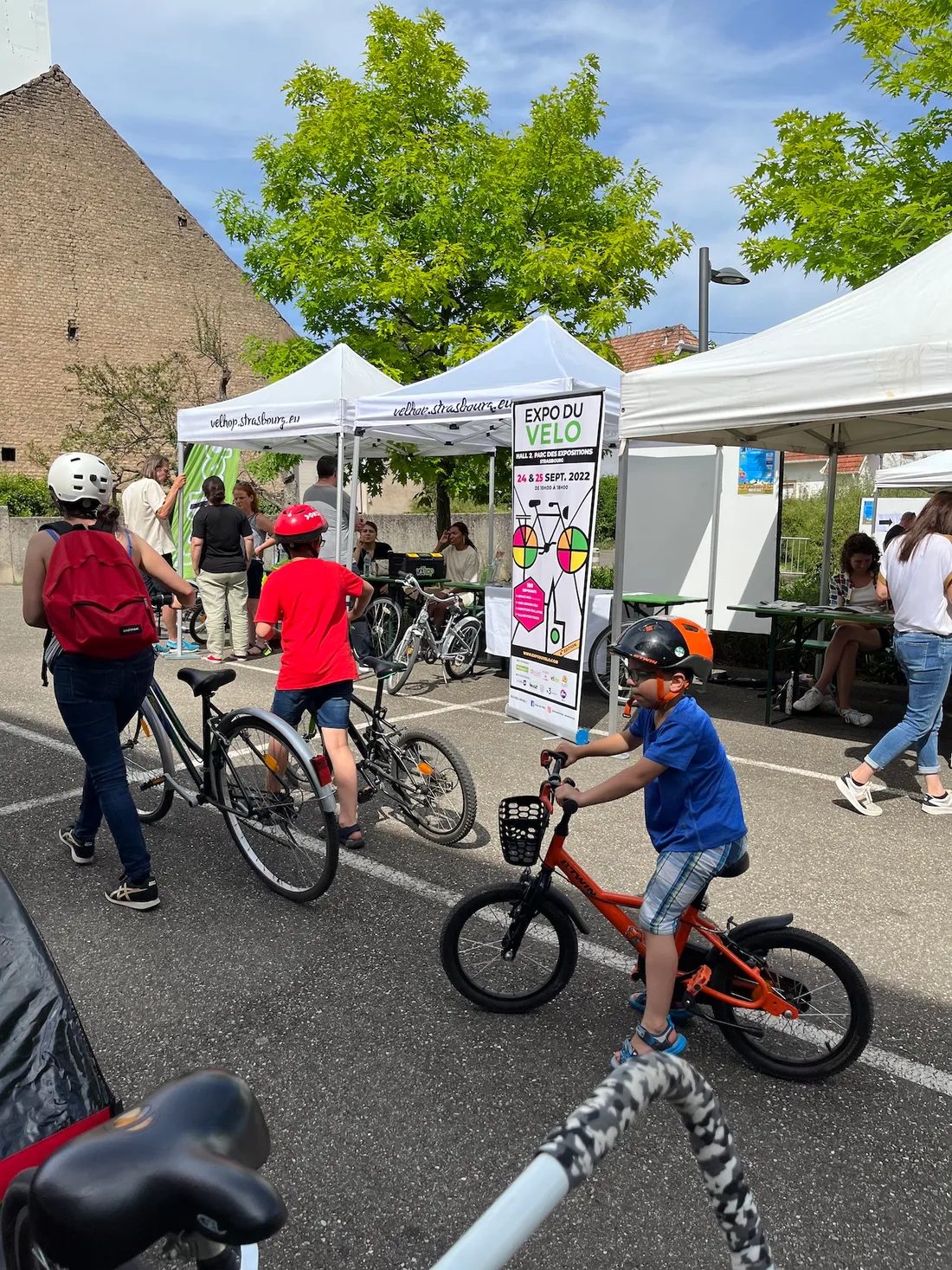 Souvenir d'une précédente Fête du vélo à Hoenheim