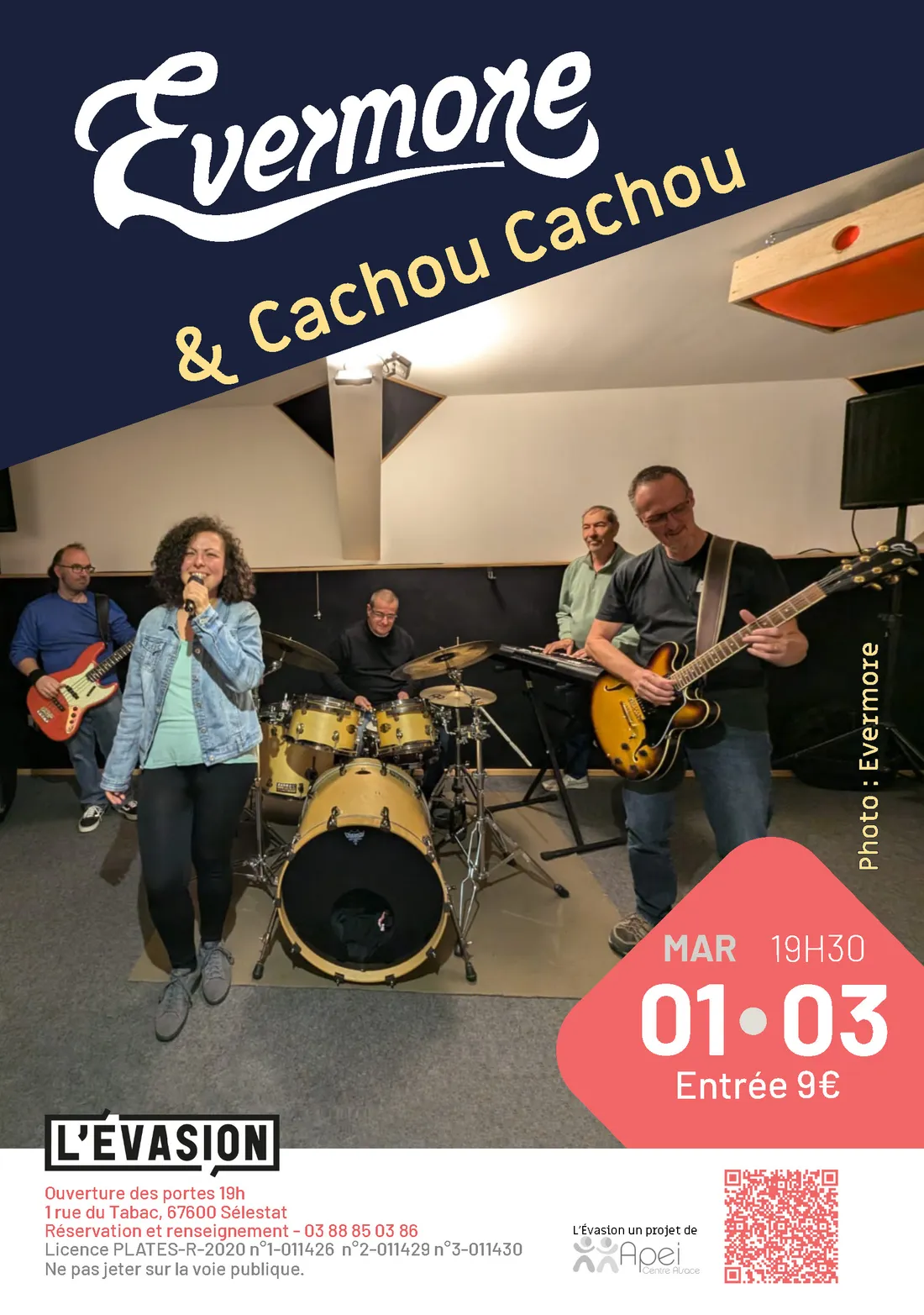 Concert : Evermore et Cachou Cachou