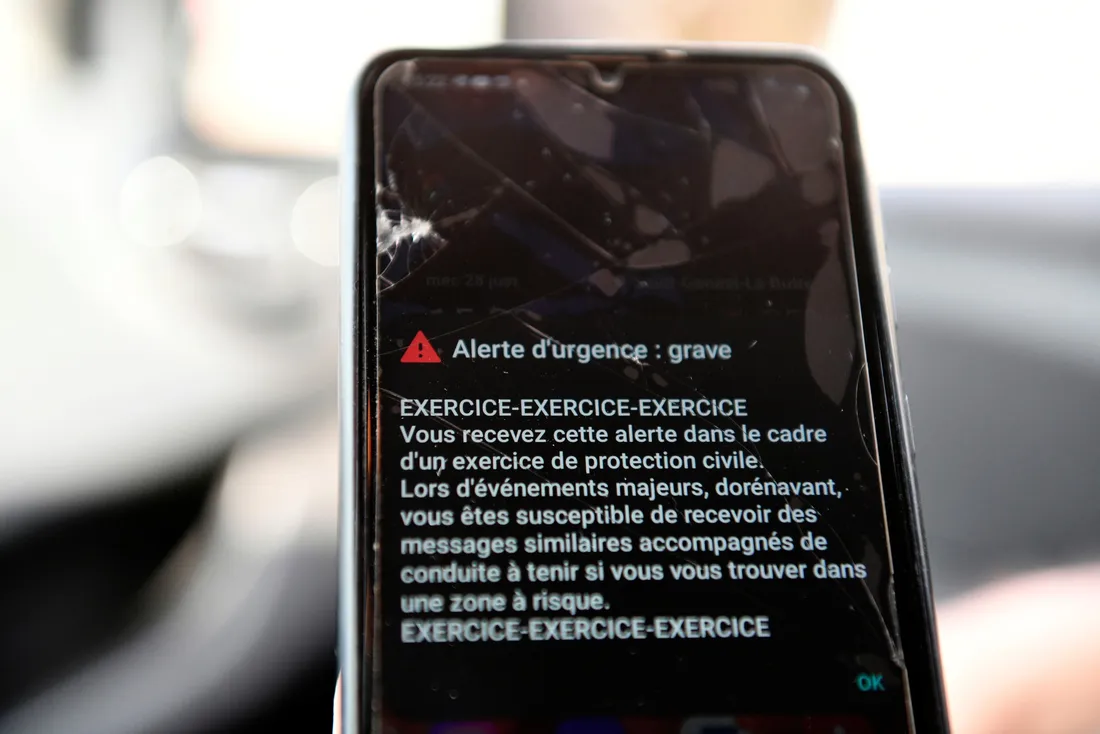Un message d'alerte sera envoyé sur votre téléphone si vous êtes à Drusenheim 