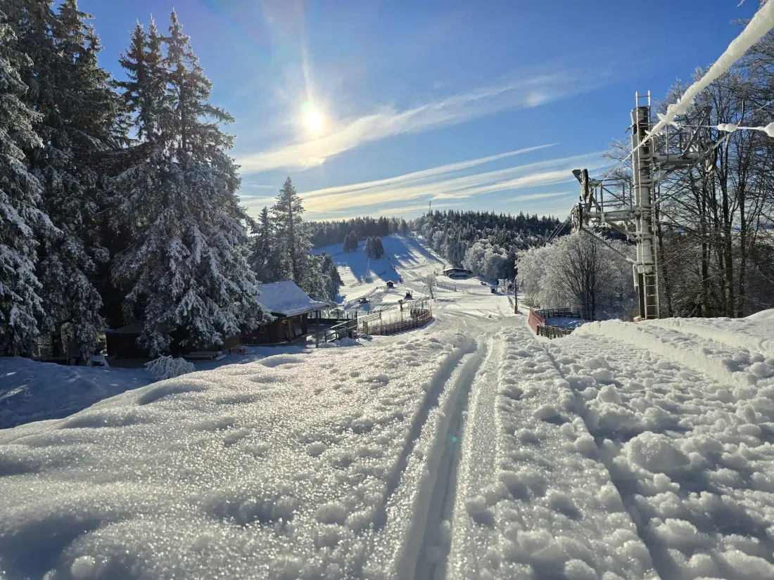 Au Ballon d'Alsace, on espère de belles futures journées enneigées (photo "souvenir" !)