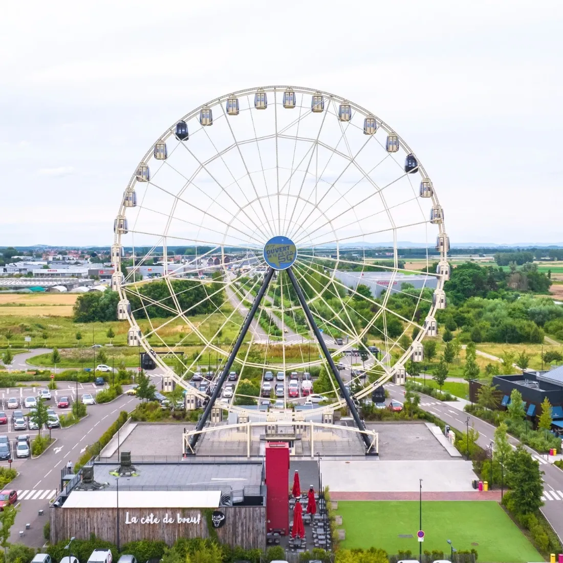La grande roue était un emblème du Shopping Promenade Coeur Alsace