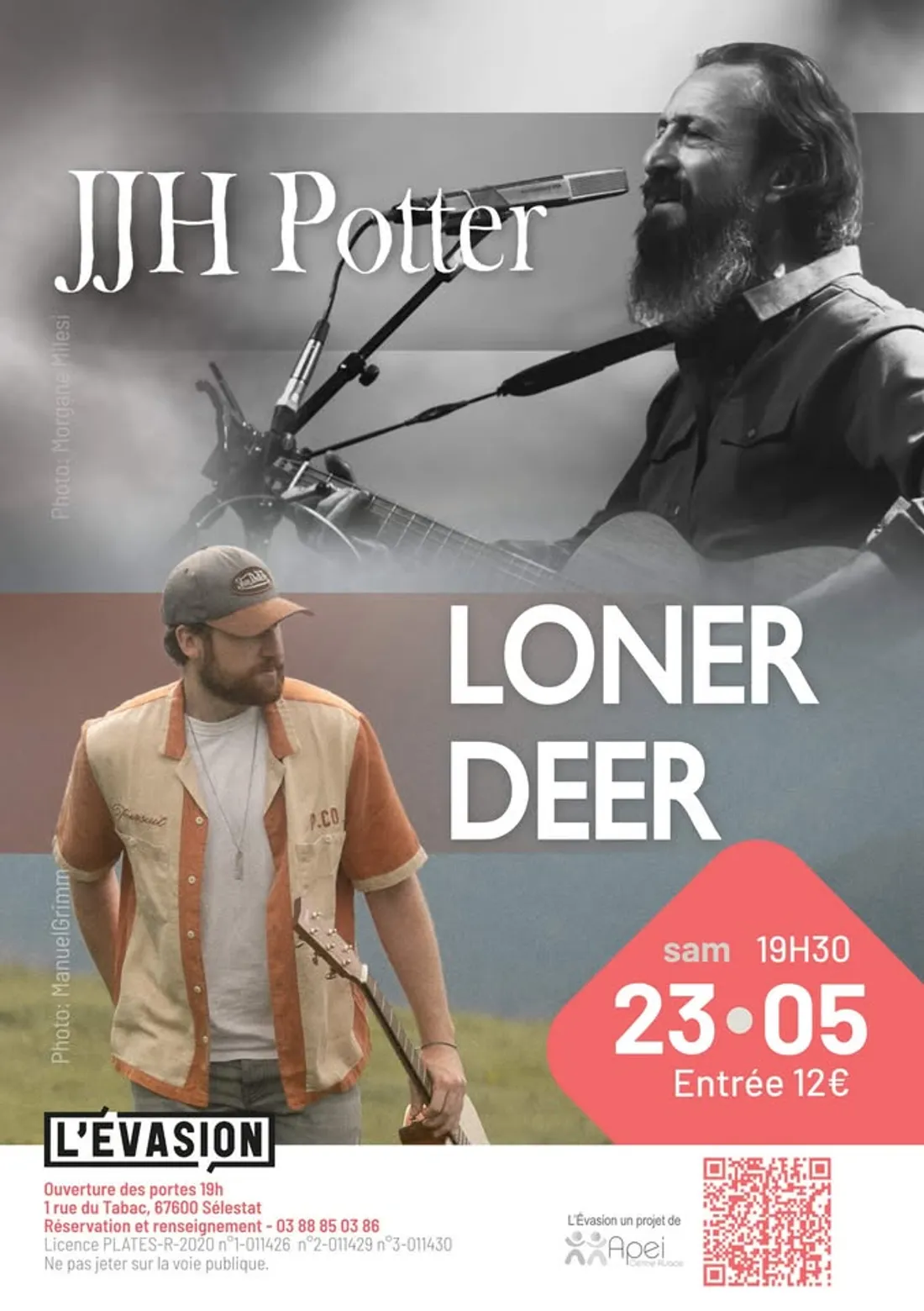 Concert LONER DEER - JH POTTER (Indie Country Folk)