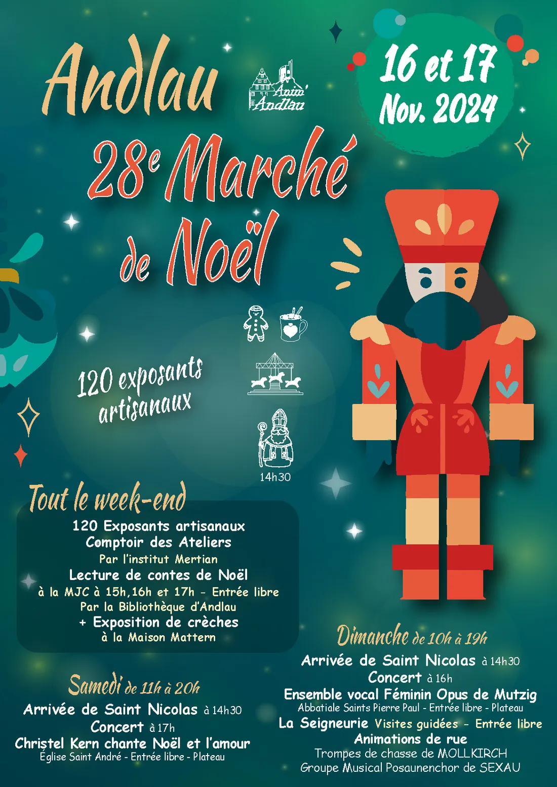 Marché de Noël à Andlau : 28ème édition