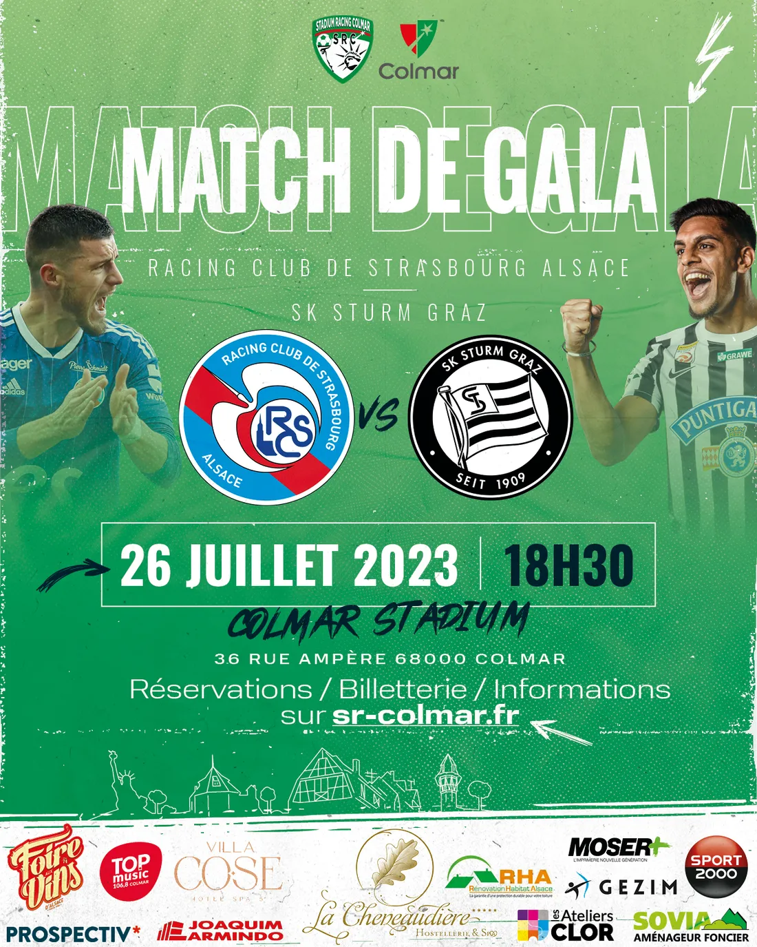 Match de Gala : RCSA - SK Sturm Graz