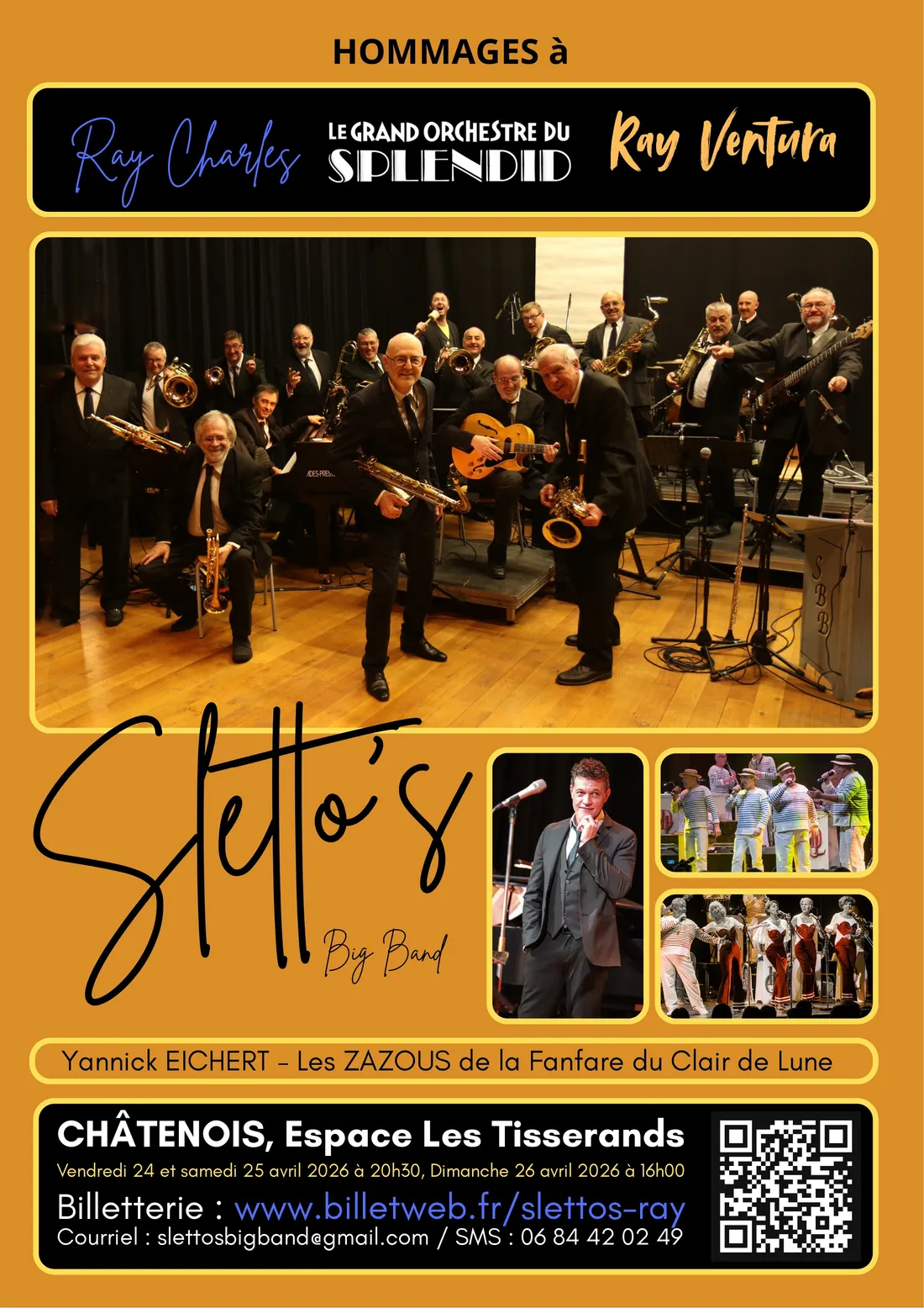 Concerts de Gala  du  SLETTO’S  Big Band 