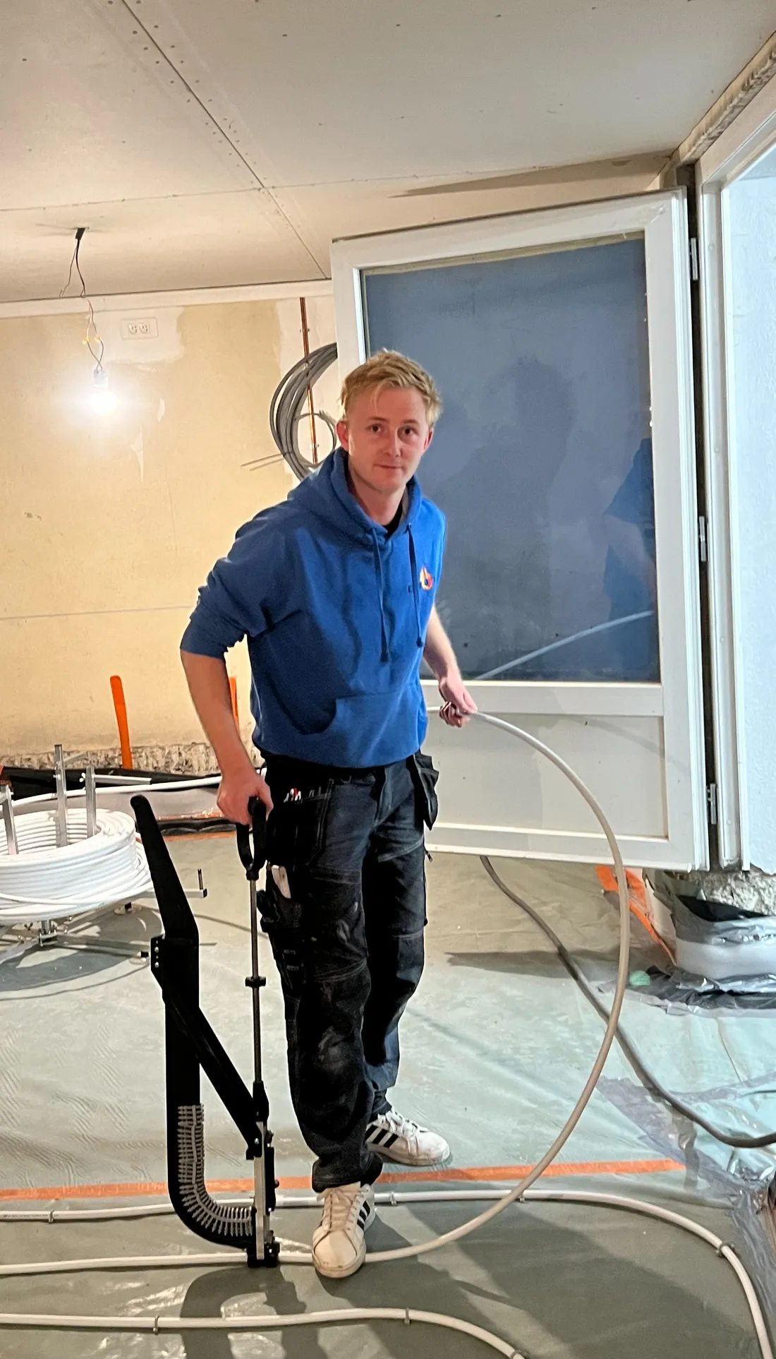 Jérôme Chavot est chauffagiste et travaille seul ou avec son apprenti