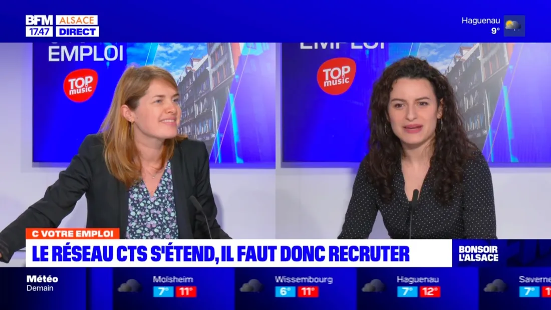 Nadège Ruffenach, chargée du recrutement à la CTS est l'invitée de C Votre Emploi