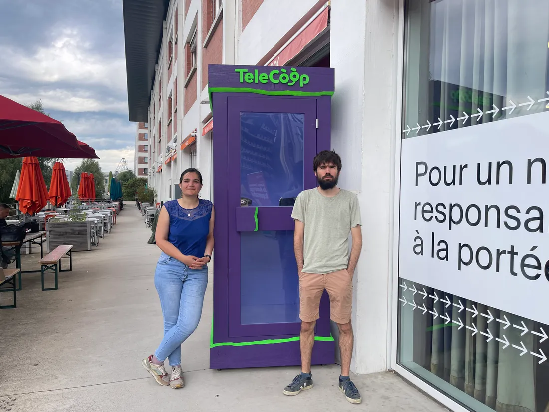 Marion Graeffy et Adrien Montagut ont lancé une cabine téléphonique numérique à Strasbourg