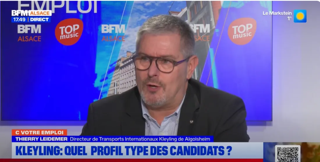 Thierry Leidemer est le Directeur des Transports Internationaux Kleyling
