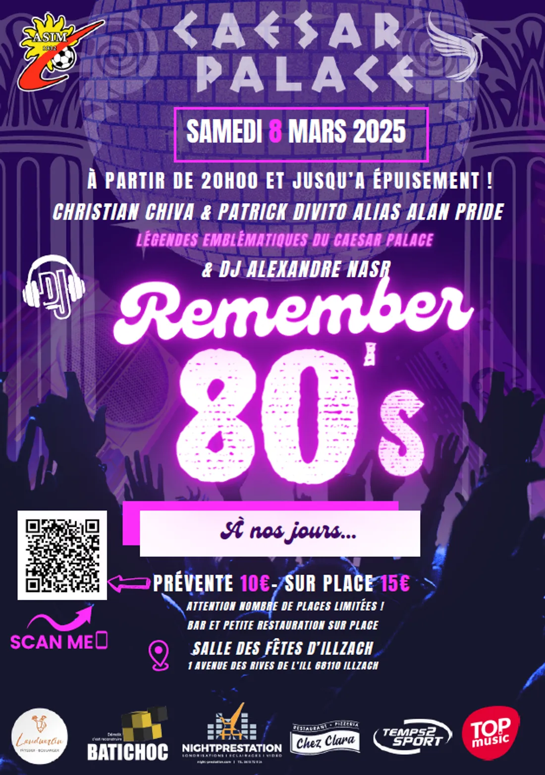 soirée années 80 ASIM FOOT