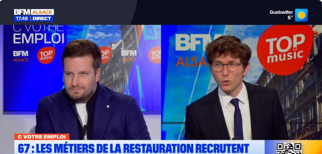 Pierre Diebold est le gérant de la brasserie Louise à Strasbourg