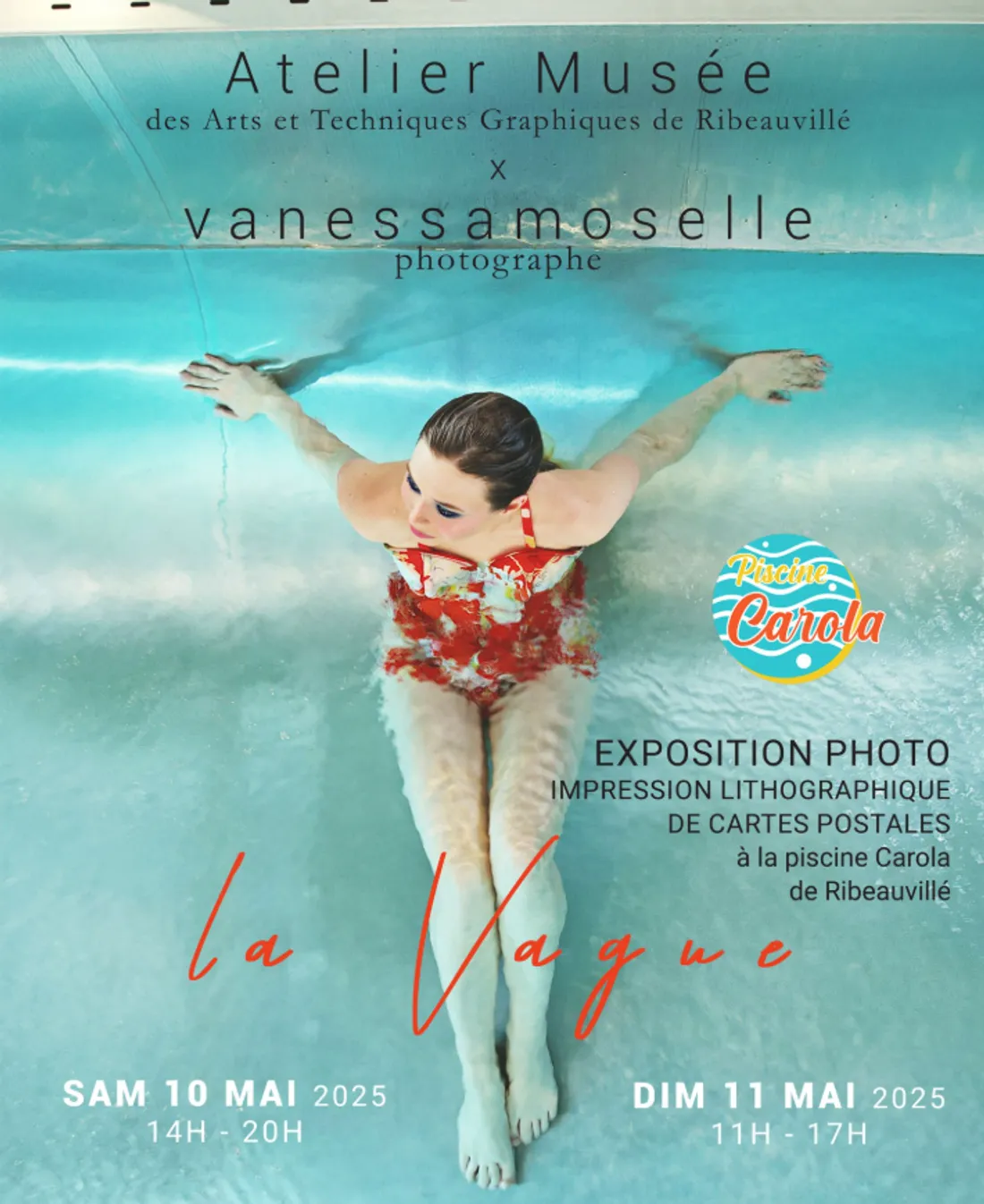 Exposition "la Vague" à la Piscine Carola de Ribeauvillé ​