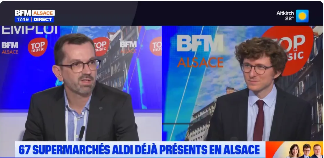 Eric Stawiaski, Direction régional de la centrale ALDI de Colmar dans l'émission "C Votre Emploi"