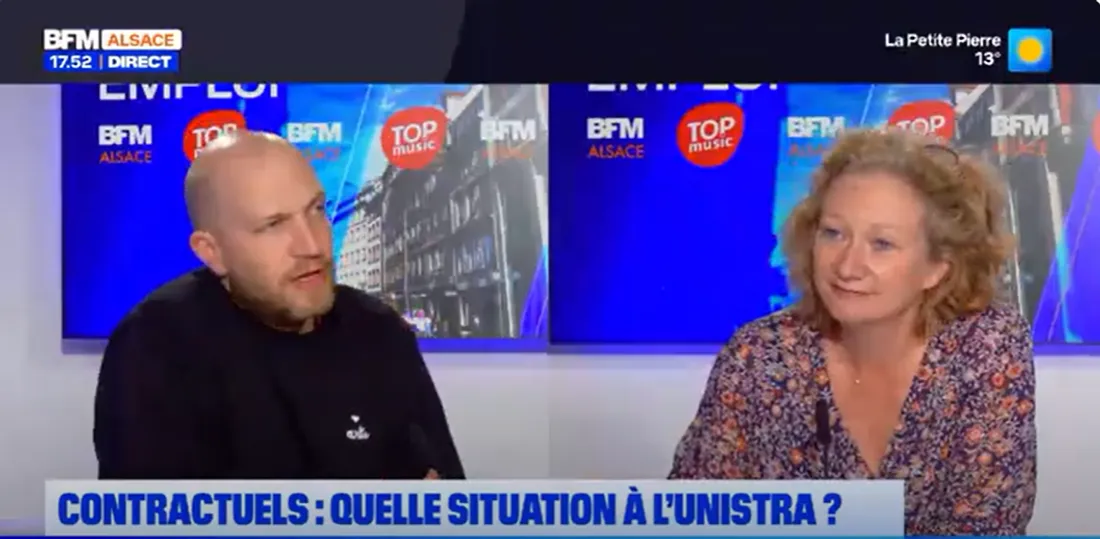 Valérie Gibert, Directrice Générale des Services de l'Université de Strasbourg, sur BFM Alsace