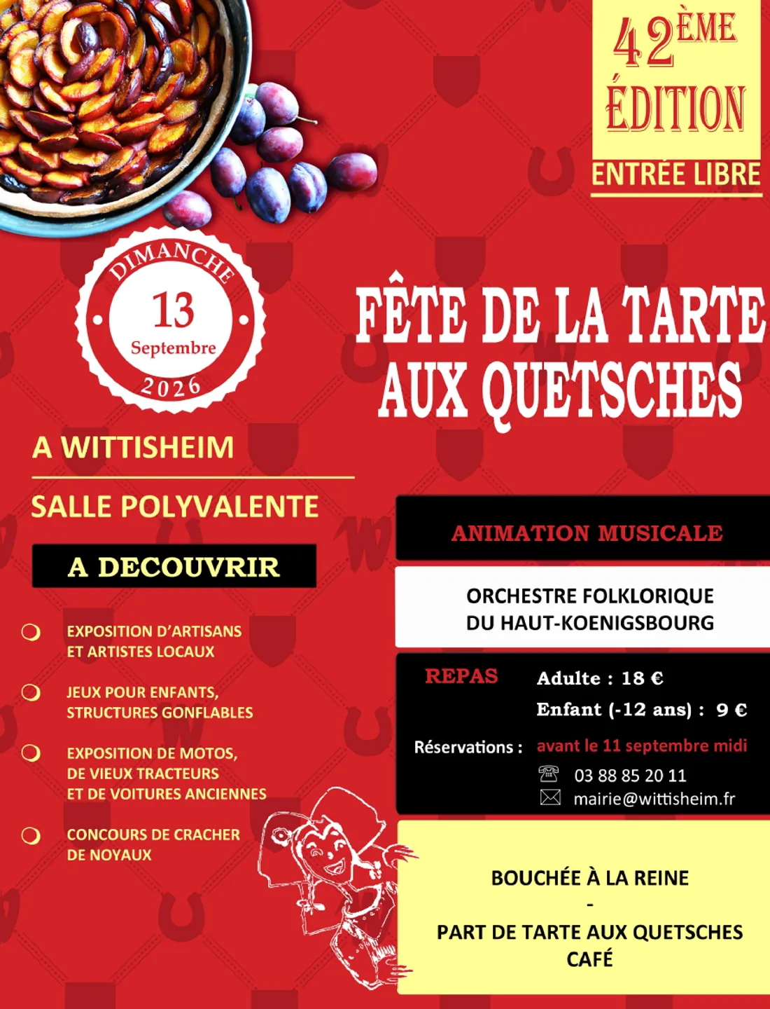 Fête de la Tarte aux Quetsches 42ème édition - Wittisheim