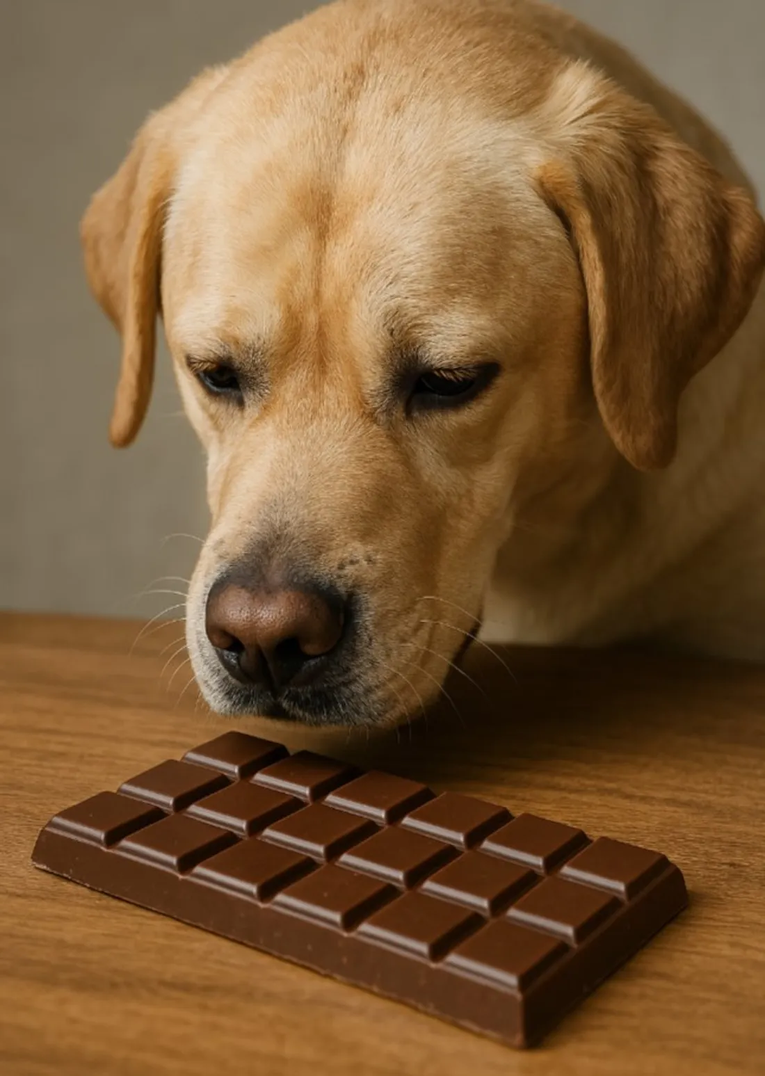 chien chocolat