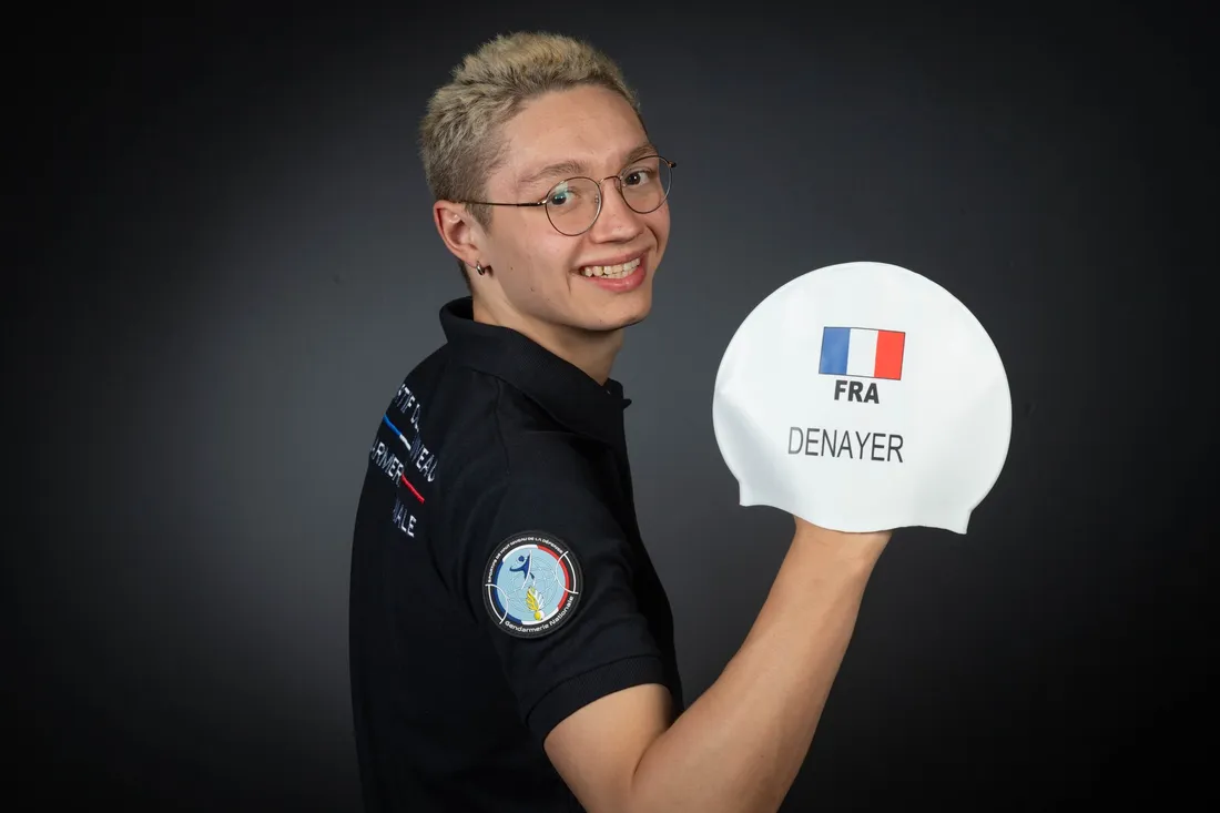 Hector Denayer, 19 ans de Sélestat concourt sur plusieurs épreuves de paranatation