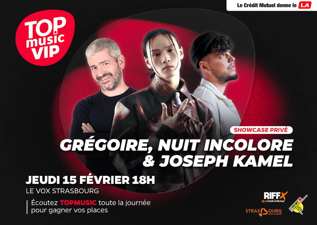 Quel plateau pour notre prochain Top Music VIP, avec "Strasbourg Mon Amour"