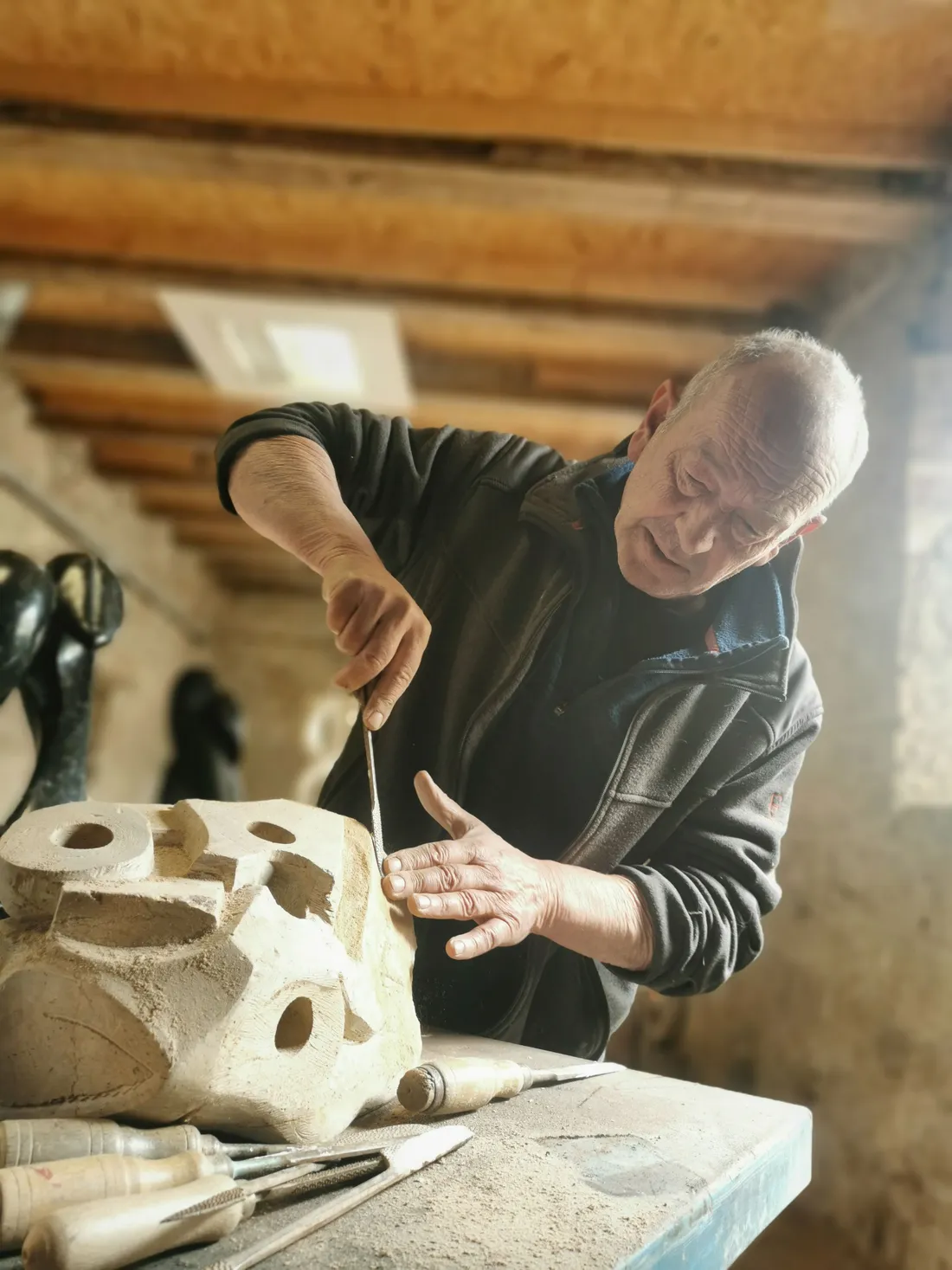 Fabio Secco tailleur de pierre