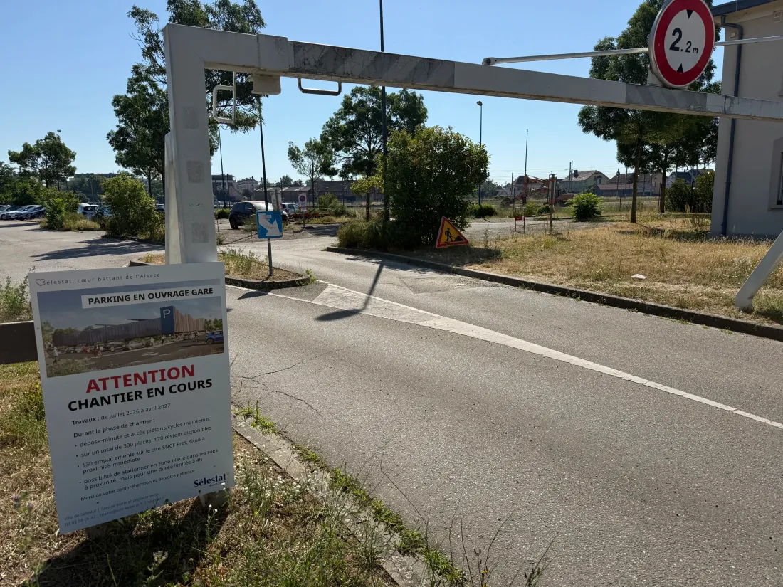 Le chantier va durer 10 mois, côté ouest de la gare de Sélestat