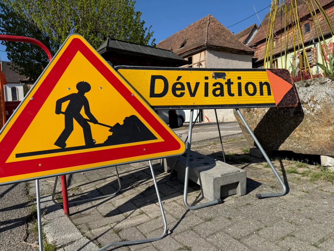 Une déviation sera mise-en-place par Ribeauvillé