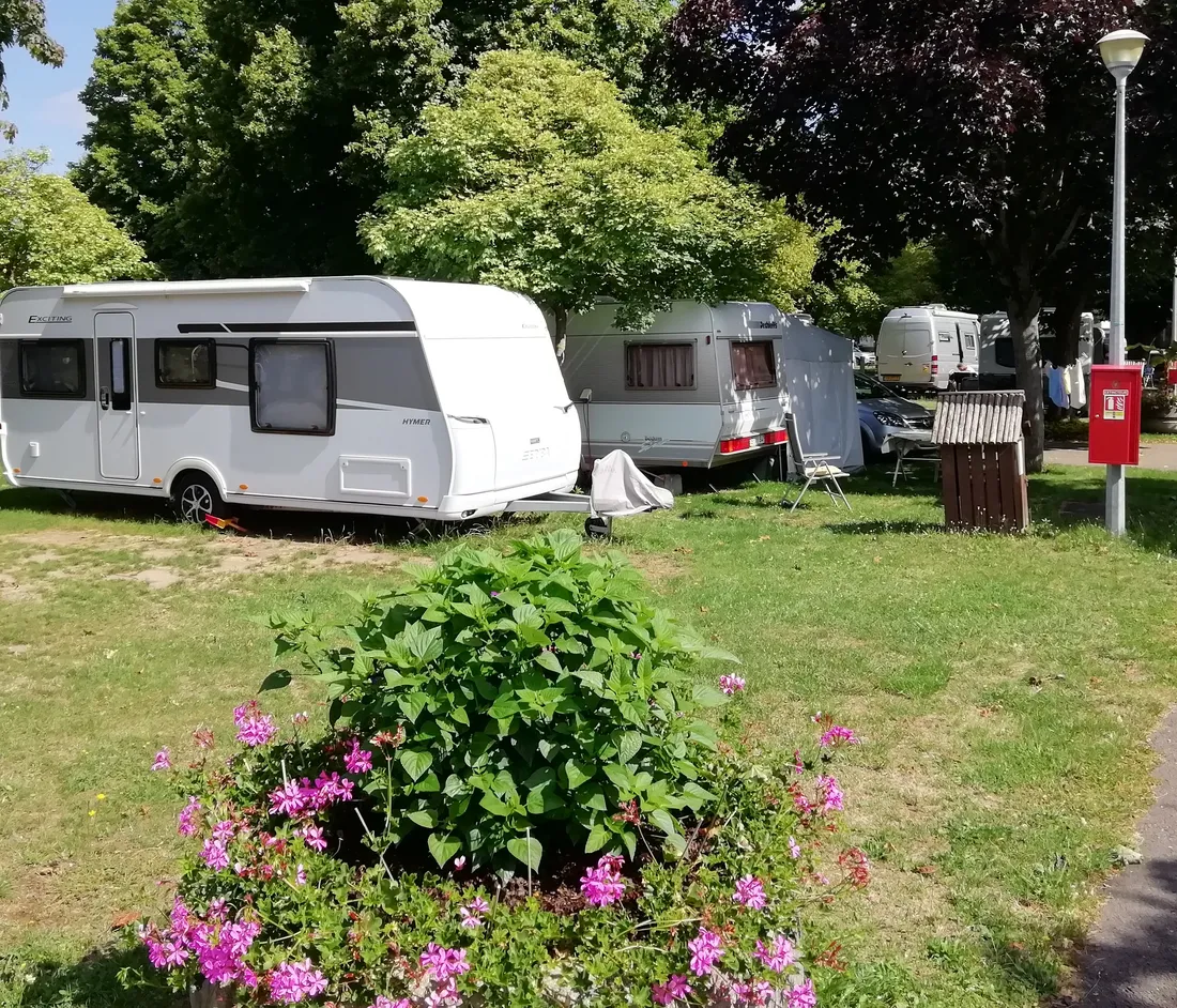 La quasi totalité des emplacements étaient occupés le vendredi 8 juillet, au matin.