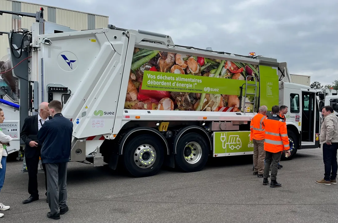 Un des deux camions 100% électriques 