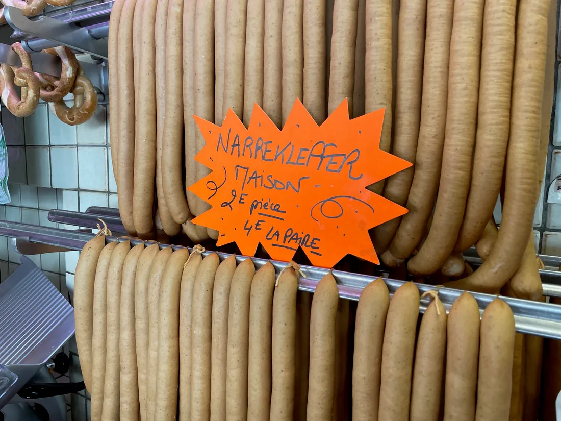 C'est à Sélestat que se trouve la véritable saucisse de carnaval !
