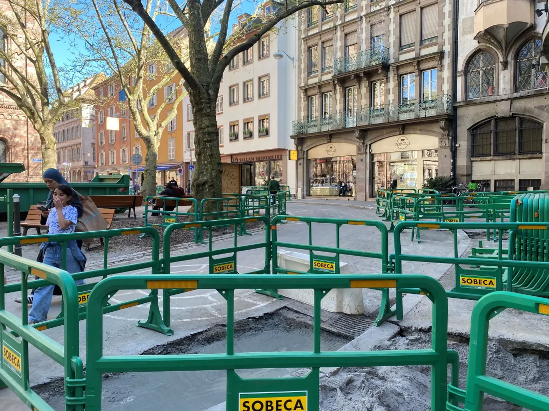 Les travaux au centre-ville de Strasbourg impactent les commerçants.
