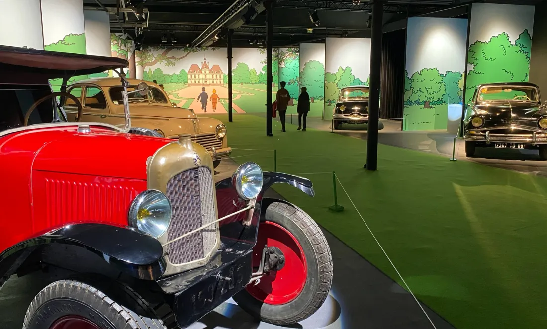 L’exposition « En voiture avec Tintin » a lieu jusqu’au 11 novembre.