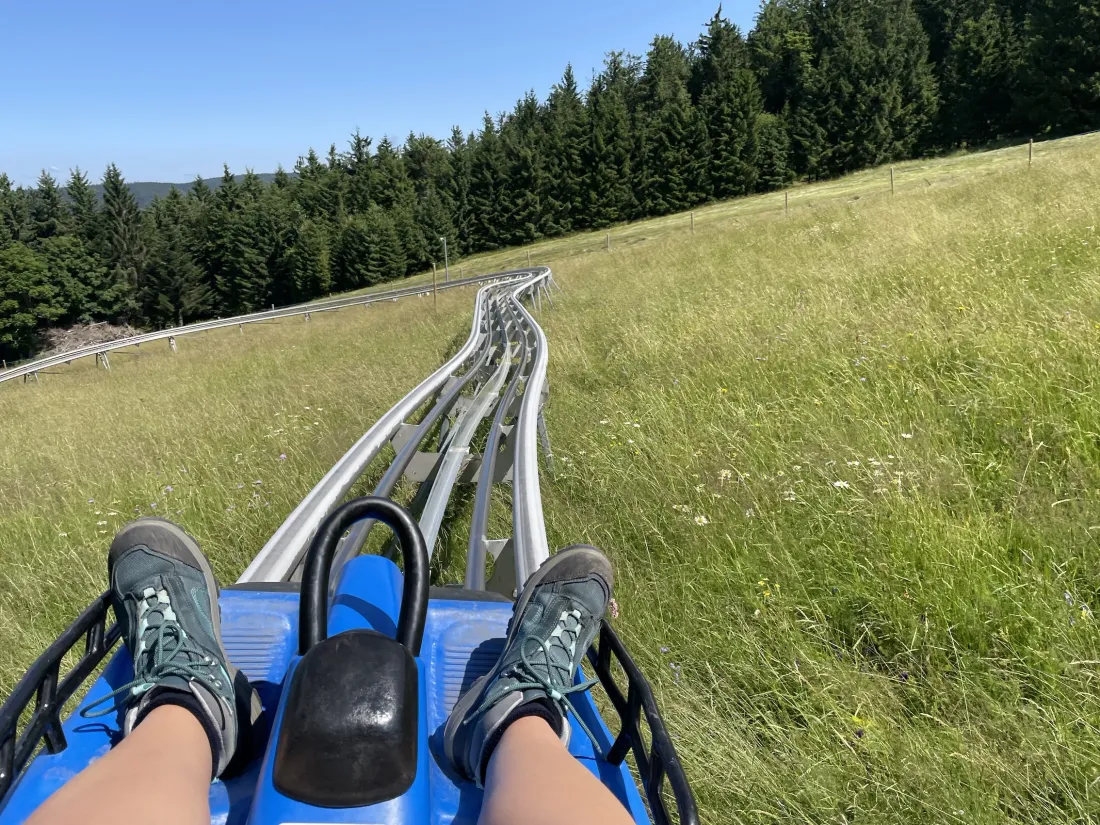 Au Lac Blanc, Tricky Track permet d'avoir une belle vue, en pleine nature