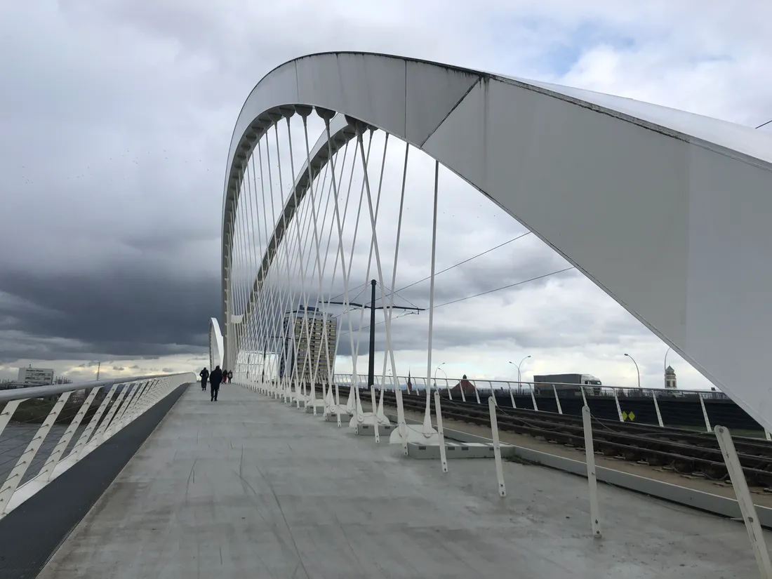  Une mère de 33 ans a sauté du pont reliant Strasbourg à Kehl avec son enfant dans un porte-bébé.