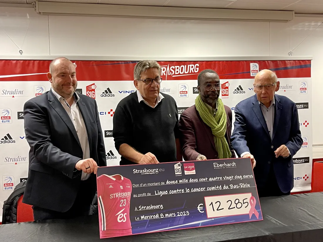 Un chèque de 12 285 euros au profit du concert 