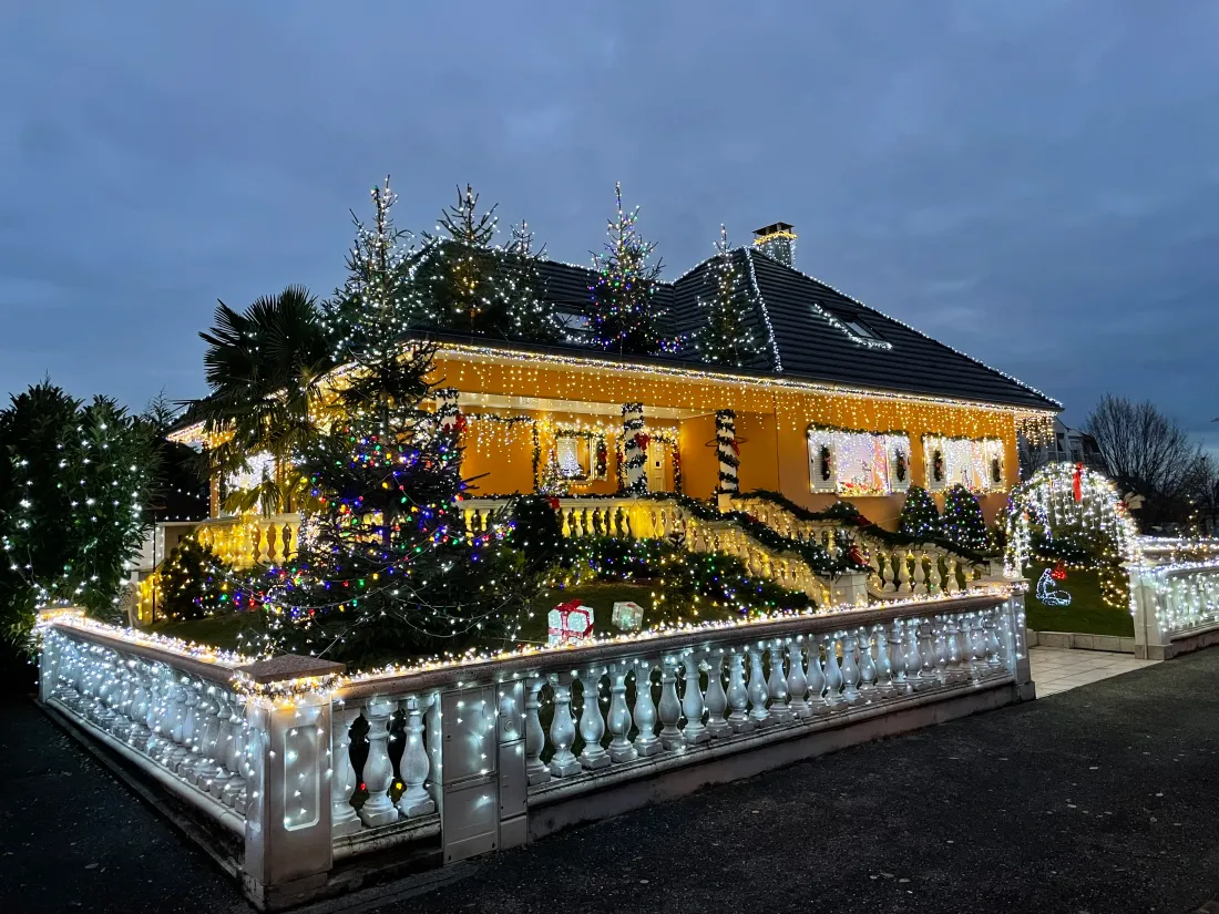 Les lumières de Noël, comme ici à Haguenau