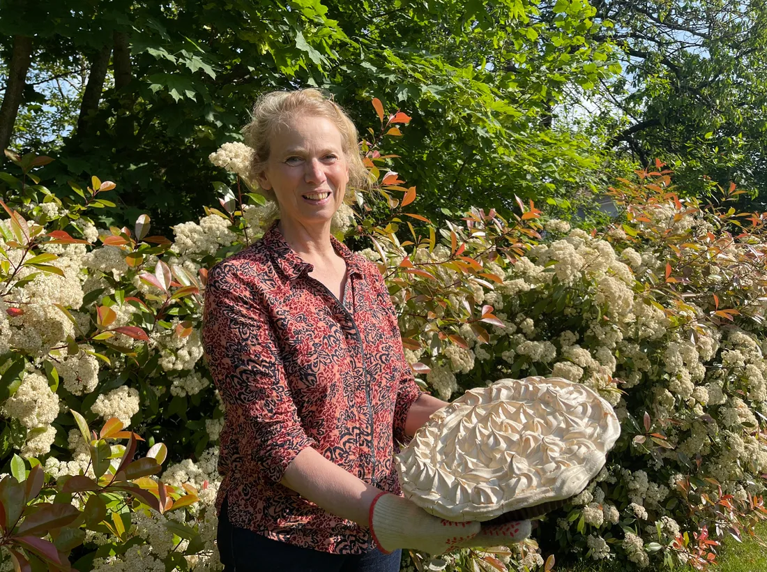 Catherine nous présente la tarte à la rhubarbe façon grand-mère
