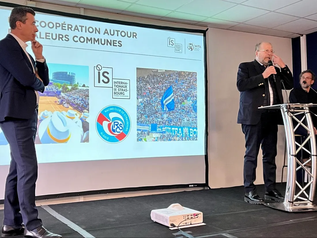 Accord Signé entre Marc Keller et Denis Naegelen au stade de la Meinau