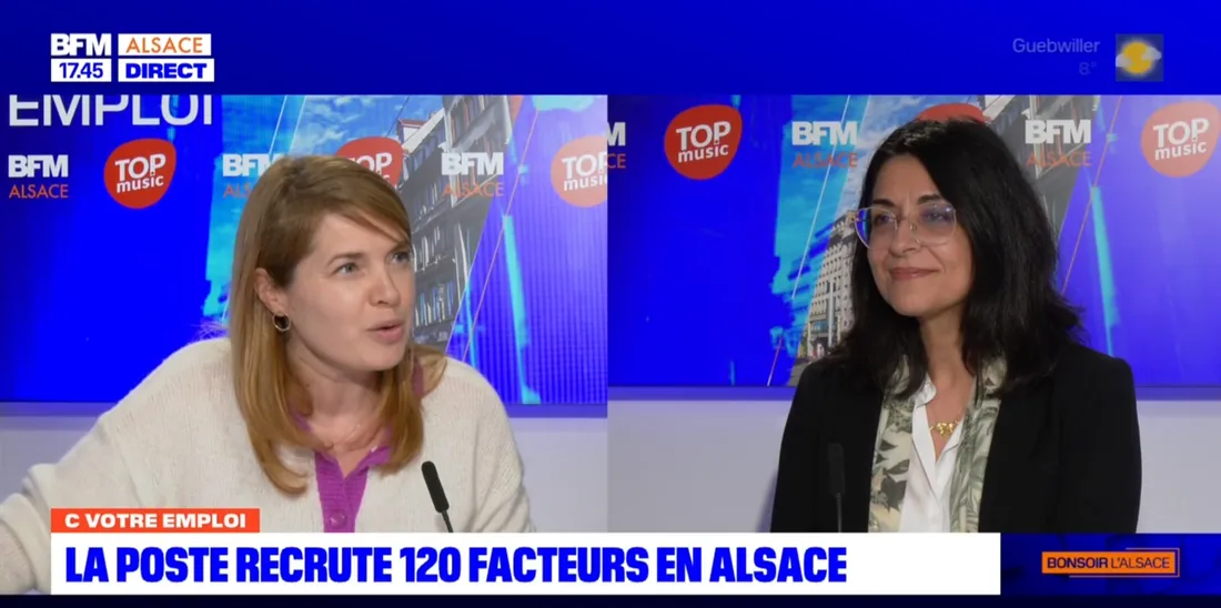 L’invitée de “C Votre Emploi”,  Sophia Rose, DRH au service Courrier-Colis à La Poste en Alsace.