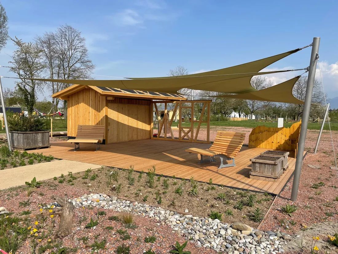 Différents espaces de détente sont proposés au Landesgartenschau