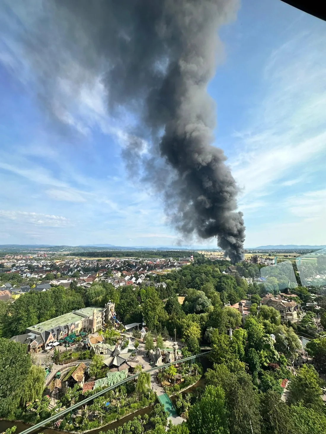 Un incendie ce lundi 19 juin à Europa-Park.