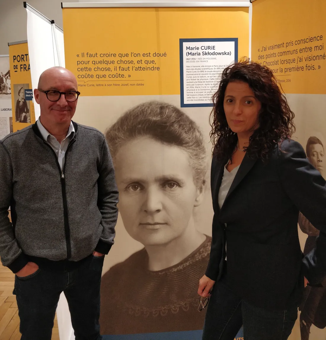 Jean Hansmaennel et Dénia Bahadir Ben El Habbes, de l'Alliance française Strasbourg