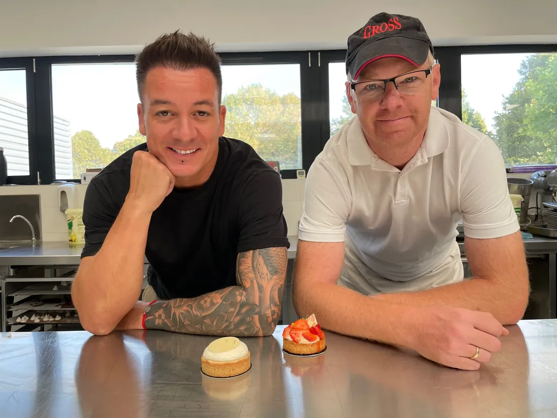 Nicolas Rieffel et Frédéric Christoph, de la pâtisserie Gross, présentent leur gamme allégée