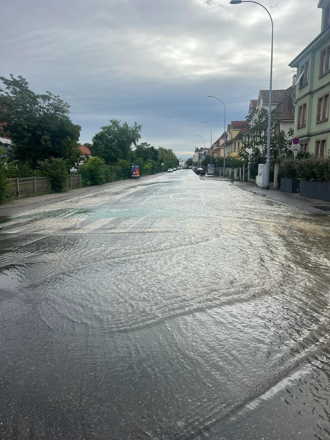 La rue du Val St-Grégoire est aussi victime d'inondations